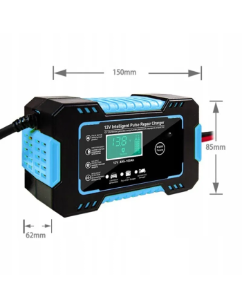AUTOMATYCZNY INTELIGENTNY PROSTOWNIK ŁADOWARKA AKUMULATORA LCD 12V 6A