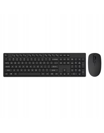 KLAWIATURA MYSZ ZESTAW BEZPRZEWODOWY ERGONOMICZNY CZARNY DO LAPTOP PC USB