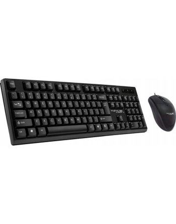 KLAWIATURA MYSZ ZESTAW BEZPRZEWODOWY ERGONOMICZNY CZARNY DO LAPTOP PC USB