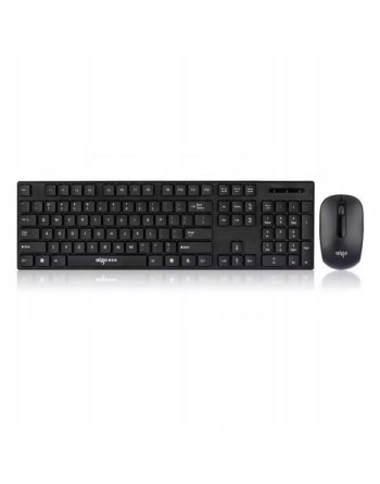 KLAWIATURA MYSZ ZESTAW BEZPRZEWODOWY ERGONOMICZNY CZARNY DO LAPTOP PC USB