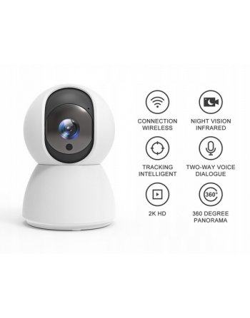 OBROTOWA KAMERA 3MP WIFI IP TRYB NOCNY NIANIA ELEKTRONICZNA ICSEE NA ŻYWO