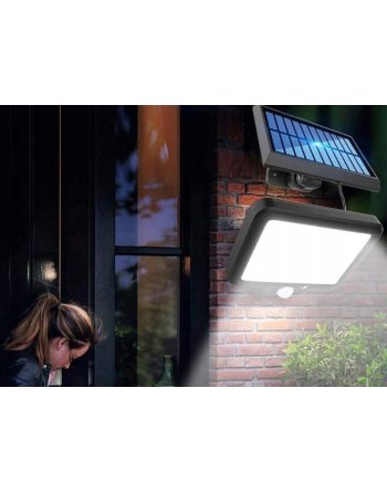 LAMPA SOLARNA Z CZUJNIKIEM RUCH ZMIERZCHU LED COB 2400mA LAMPA ULICZNA