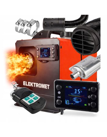 NAGRZEWNICA SPALINOWA OLEJOWA OGRZEWANIE POSTOJOWE WEBASTO 8KW LCD 12V 230V