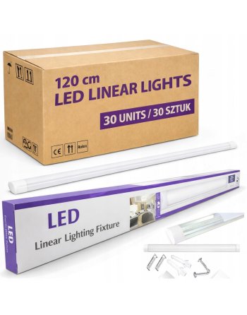 Lampa Natynkowa LED 120cm 36W 3600lm Świetlówka Do Warsztatu Garażu 6500K