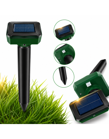 ODSTRASZACZ NA KRETY NORNICE MYSZY KUNY GRYZONIE SOLARNY WIBRACYJNY 850m2