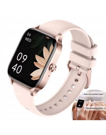 ZEGAREK SMARTWATCH DAMSKI SMS ROZMOWY SPORT ZDROWIE MENU PL PINK