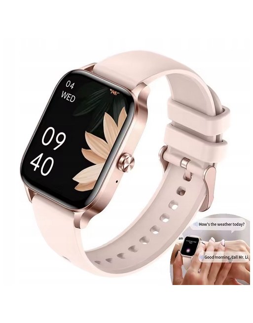 ZEGAREK SMARTWATCH DAMSKI SMS ROZMOWY SPORT ZDROWIE MENU PL PINK