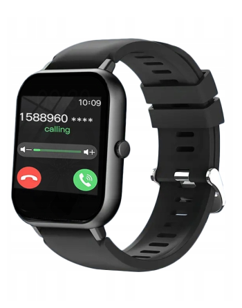 ZEGAREK SMARTWATCH DAMSKI SMS ROZMOWY SPORT ZDROWIE MENU PL CZARNY