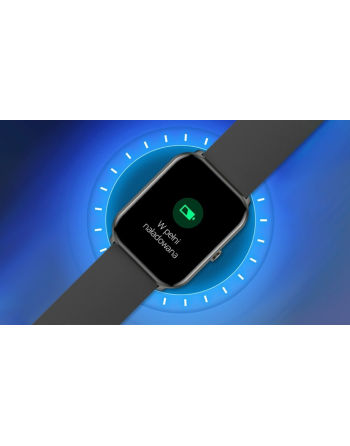 ZEGAREK SMARTWATCH DAMSKI SMS ROZMOWY SPORT ZDROWIE MENU PL CZARNY