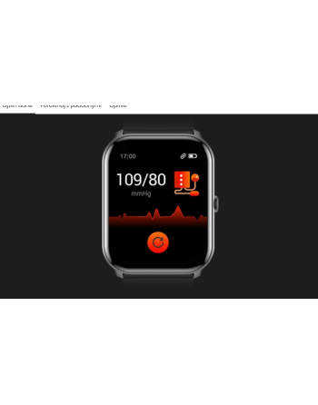 ZEGAREK SMARTWATCH DAMSKI SMS ROZMOWY SPORT ZDROWIE MENU PL CZARNY
