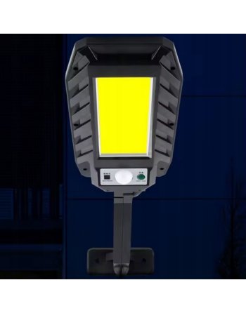 LAMPA SOLARNA OGRODOWA ZEWNĘTRZNA LED ULICZNA Z CZUJNIKIEM RUCHU ZMIERZCHU