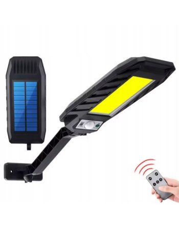 LAMPA SOLARNA OGRODOWA ZEWNĘTRZNA LED ULICZNA Z CZUJNIKIEM RUCHU ZMIERZCHU