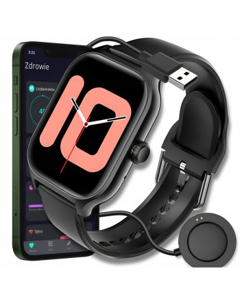 SMARTWATCH MĘSKI DAMSKI ZEGAREK ROZMOWY J.POLSKI TĘTNO CIŚNIENIE TLEN SPORT
