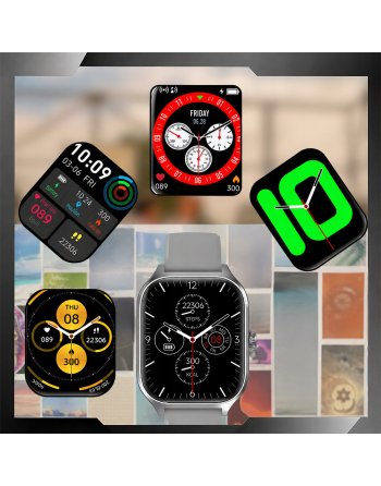 SMARTWATCH MĘSKI DAMSKI ZEGAREK ROZMOWY J.POLSKI TĘTNO CIŚNIENIE TLEN SPORT